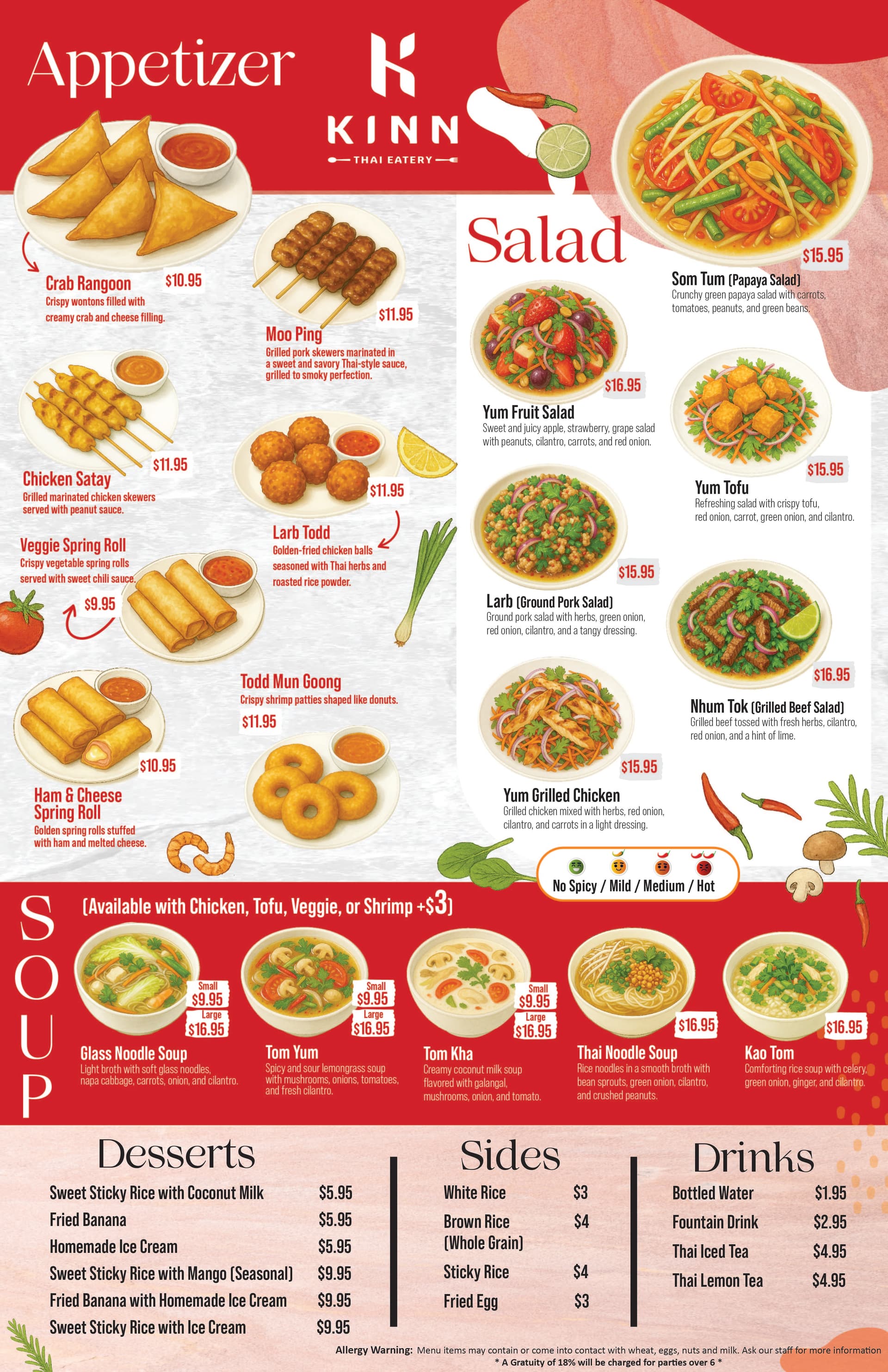 Appetizers Menu